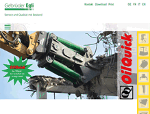 Tablet Screenshot of gebr-egli.ch